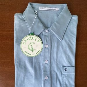 Never worn! Criquet light blue polo